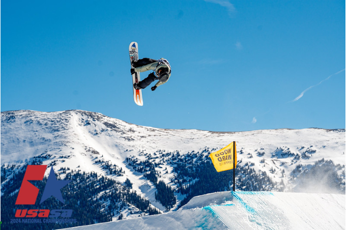 Jiaxuan Li doing a flip at the USASA 2024 National Championship (Photo By: USASA). 